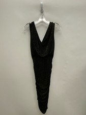 Alice + Olivia Size S Black Gold Sparkle Ladies Dress