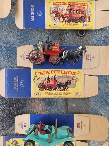 Vintage 1st Issue Matchbox Models of Yesteryear - Lot of 17 vehicles and Boxes - Picture 8 of 18