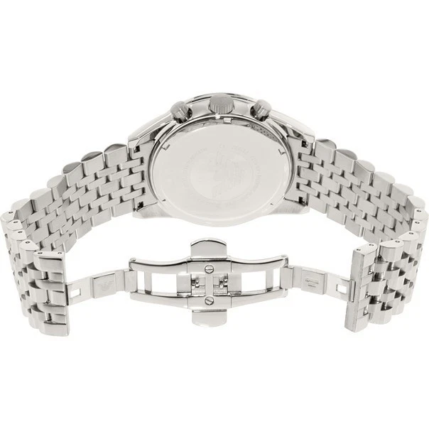 Reloj Hombre Emporio Armani AR6073 Sportivo Cronógrafo Plateado Acero Inoxidable Nuevo con Etiquetas Foto 2 de 4