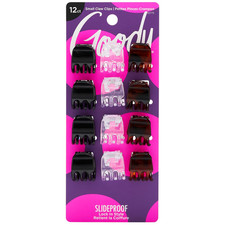 Small Basic Half-Claw Hair Clips, 12-Count   3-Prong Claw Clips for All Hair Typ
