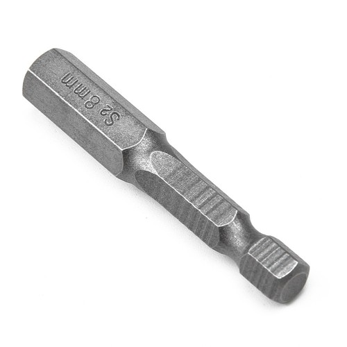 Hex Key Bits Attachment 8pcs Set Quick Connect Power Drill Metric Silver - Picture 4 of 23
