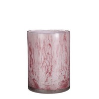 Mica Glas Vase Estelle Zylinder Hellrosa, 23 X 17 Cm Deko-Accessoires