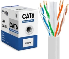 Cmple CAT6 Ethernet Cable 1000ft Bulk LAN Network Wire 23AWG 550MHz – Open Box