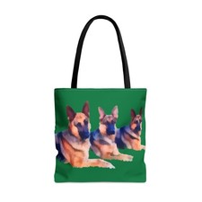 German Shepherd 'Trio' Tote Bag: Adventure Awaits 