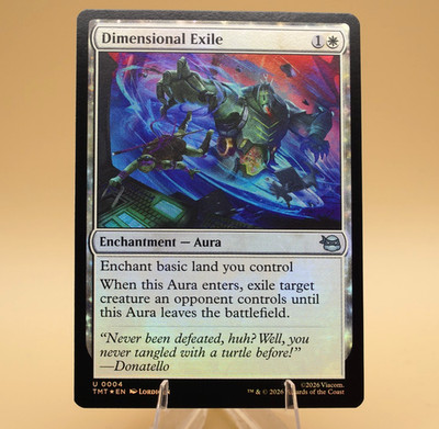 Dimensional Exile | #4 | Uncommon | Foil | TMNT | MTG | Store Promo Eligible