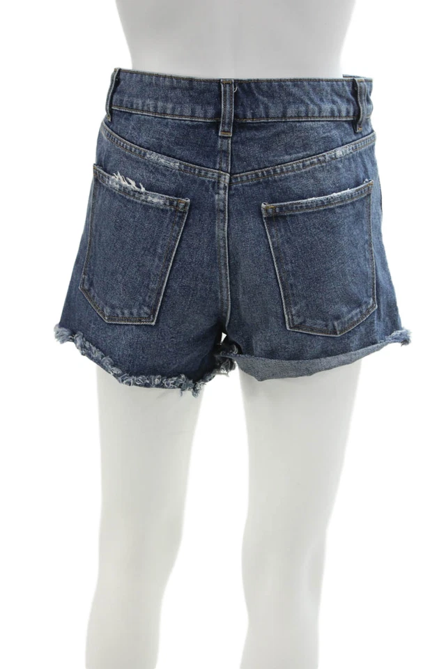 DL1961 Womens Cotton Zip Button Lined Distressed Shorts Blue Size EUR 23 - Изображение 3 из 4