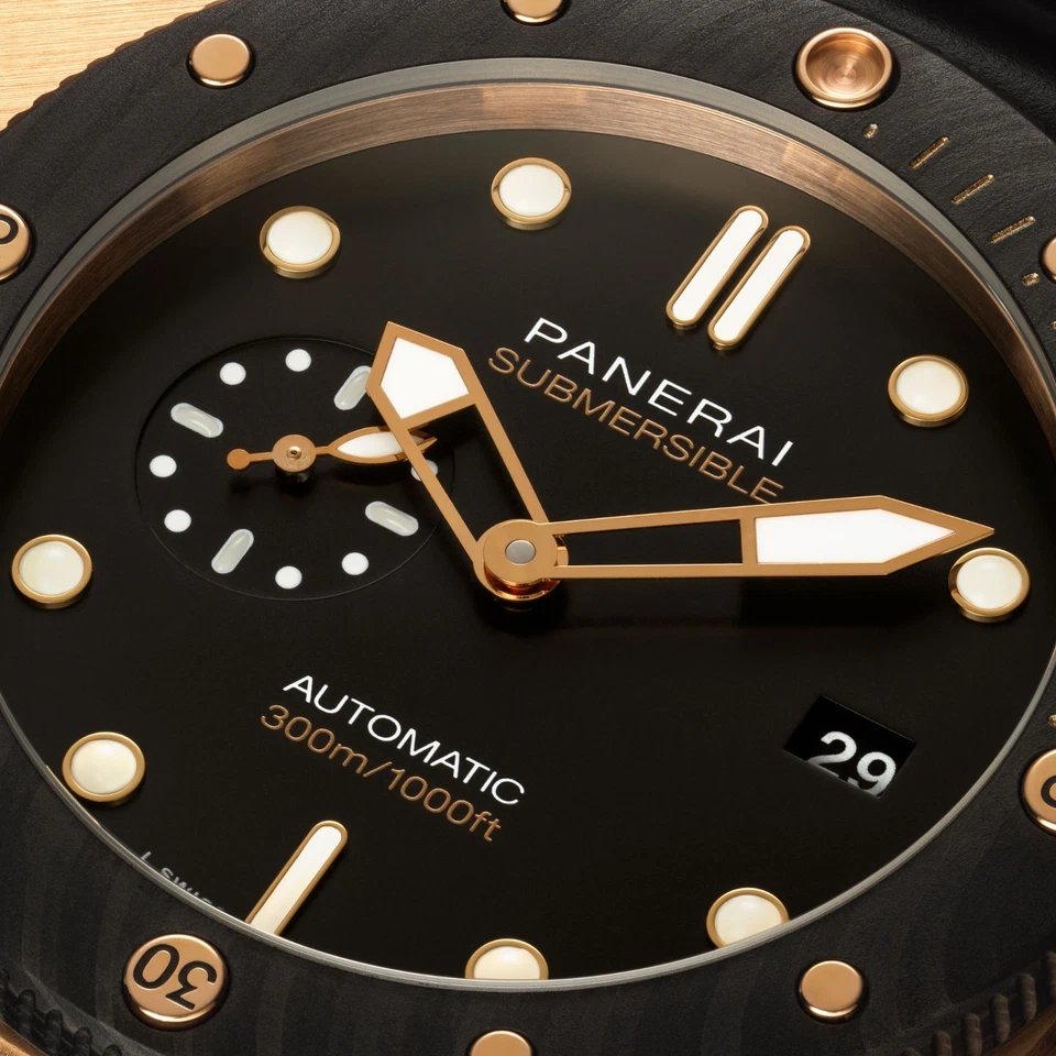 Panerai PAM 2070 2025 Luminor sumergible Goldtech OroCarbo 44 mm oro rosa B&P Foto 3 de 4