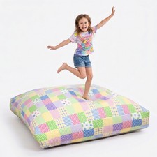 Sensory Crash Pad Mat 36" x 36" Fleece Foam Blocks Removable Washable