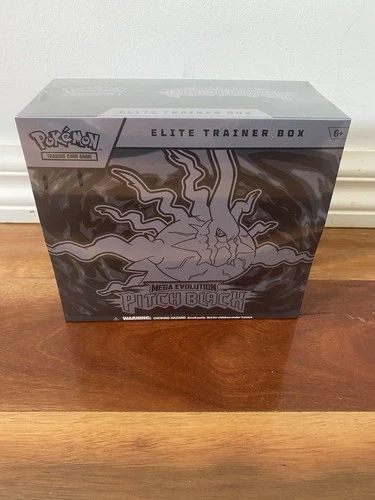 Pokemon Elite Trainer Box Mega Evolution Pitch Black Box (2x small tear front)