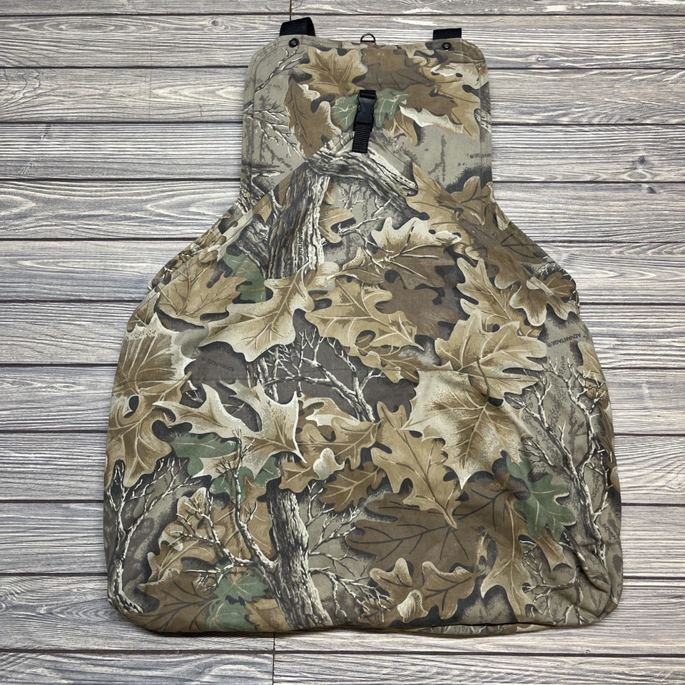 Vintage Hunter Specialties Turkey Duck Padded Back Hunting Vest Advantage Camo - Image 2 of 4