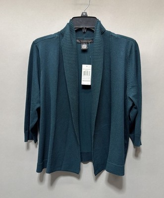 89th & Madison Women s Plus 1X Open Cardigan Sweater NWT