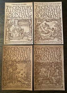 Antique 1887-1893 CENTURY ILLUSTRATED Magazine COVERS ONLY Art Nouveau Girls Lot