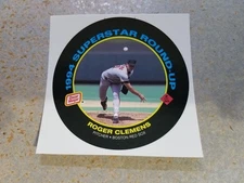 Roger Clemens Boston Red Sox 1994 Oscar Meyer Superstar Round-Up Proof BLANK