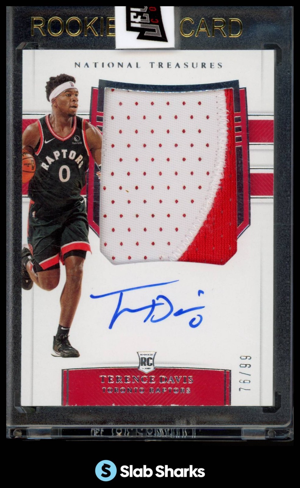 2019 PANINI NATIONAL TREASURES #147 TERENCE DAVIS ROOKIE PATCH AUTO RC /99