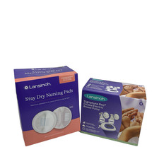 Lansinoh Discreet Duo Wearable Breast Pump w/ Stay Dry Nursing Pads ND3807