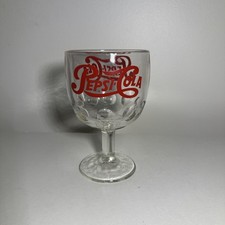 Pepsi Cola Vintage 1970s Pedestal Footed Tumbler Very Nice Piece