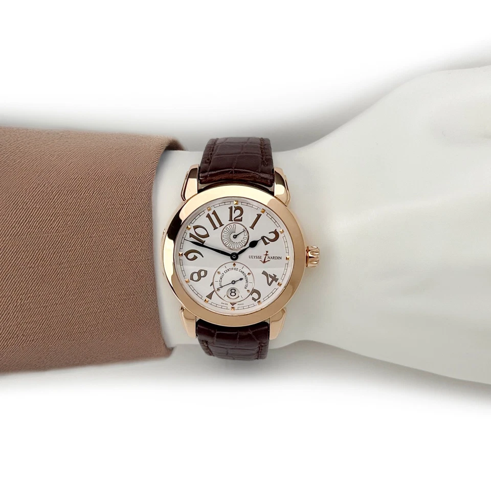 Ulysse Nardin Ulysse 1 276-88 esfera de plata oro rosa Foto 3 de 4