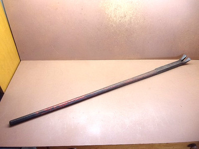 Antique Railroad Spike Puller Pry Bar 41'' Long 8 Lbs. 10 Oz. Likely Late 1800's