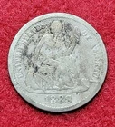 1888 Silver Seated Liberty 10c Ten Cents Good