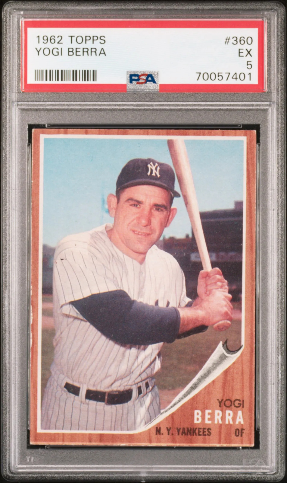 1962 Topps Yogi Berra #360 PSA 5