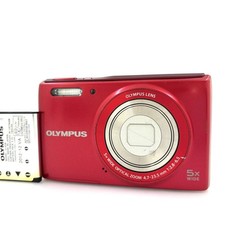 Olympus VG-180 Red Compact Digital Camera, Tested, Clean Lens, Working