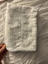 Cynthia Rowley - Dog Puppy Pillow Case Black / White Dog Lover; Std