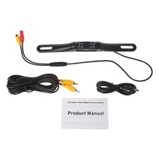 Metal IR 8 LED Night for Vision Car License Plate Rear view Reverse Backup Camer