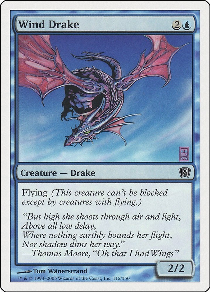 Wind Drake 9th Edition Common 112 NM Magic Card