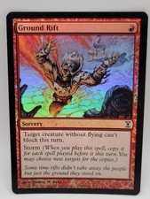 Ground Rift Foil MTG Time Spiral LP Red Sorcery Storm Magic the Gathering