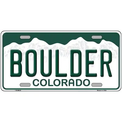 Boulder Colorado Metal Novelty MINI Plate Size Tag Sign Car Truck Wall Home