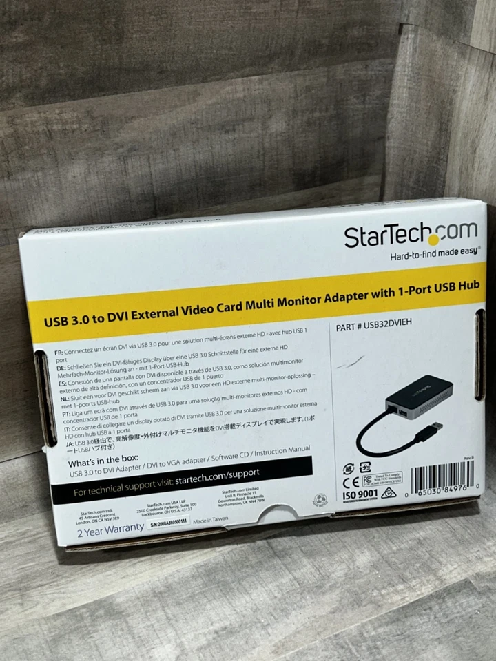 StarTechcom USB 3.0 to DVI External Video Card Multi Monitor Adapter 1 Port USB - Image 2 of 2