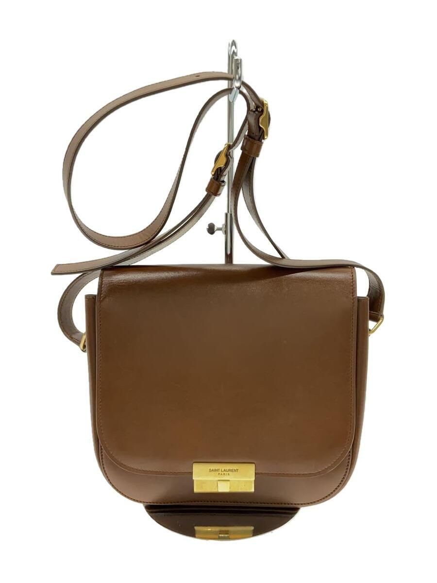 Borsa a tracolla SAINT LAURENT pelle marrone tinta unita 532985 usata