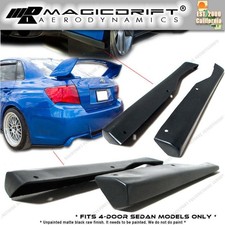 For 11-14 Subaru Impreza Wrx Sti 4dr Sedan Ht A-style Rear Bumper Lip Apron Spat