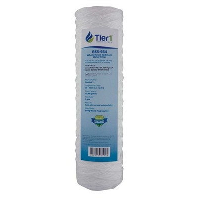 10 x 2.5 Inch 5 Micron String Wound Polypropylene Sediment Water Filter