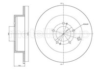 2X Metelli Bremsscheibe 23-1332C FüR CitroËN Mitsubishi Peugeot