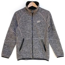 Yonex Womens Full Zip Performance Jacket Gray Reflective Tennis Active Size S