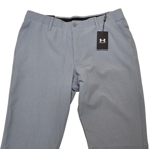 Pantaloni da golf Under Armour UA Drive Straight Fit Performance da uomo 38x34 alti grigi nuovi con etichette - Foto 2 di 9