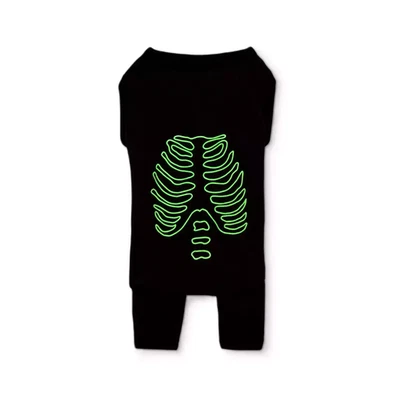 Hyde & EEK! Boutique Halloween Pet Pajamas Skeleton Glow in the Dark, Small - Image 1 of 4