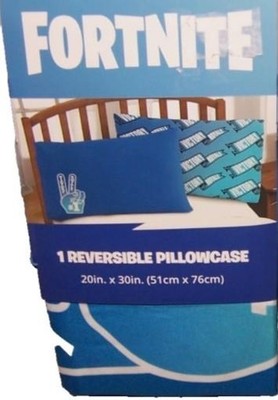 NEW FORTNITE EPIC GAMES REVERSILBE STANDARD PILLOWCASE 20IN X 30IN