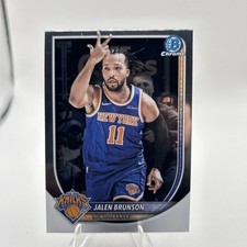 2025/26 Bowman Chrome NBA Jalen Brunson #BCV-62 Base Refractor Knicks
