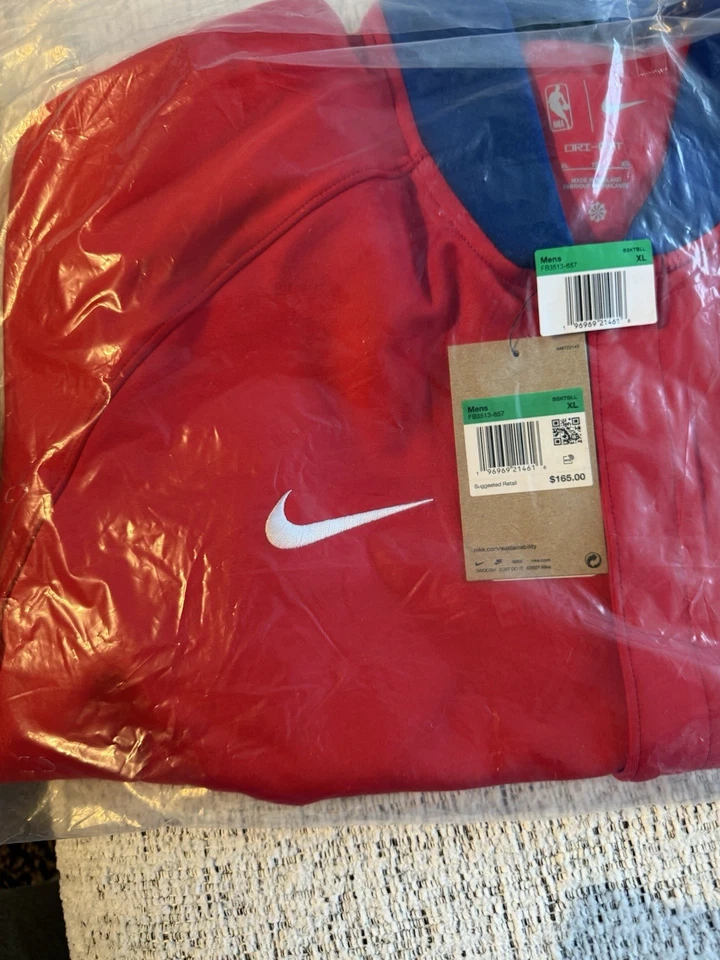 Chaqueta Nike Dri Fit Houston Rockets City Edition Cremallera Completa Para Hombre Talla XL Foto 3 de 4