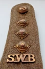 WW2 Era South Wales Borderers Officers Pips & Epaulette for The Rank of Captain