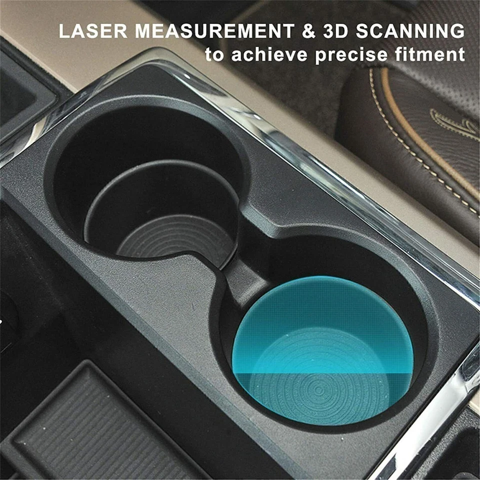 Portavasos inserto de goma para Dodge Ram 1500 2500 3500 2009-2018 trabajo pesado Foto 3 de 4