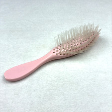 Vintage Avon Light Pink Flair Clear Bristle Hair Brush 8"
