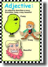 Adjective - Language Arts Writing English POSTER