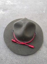 Vintage Stratton Self Forming Military Campaign Hat Sz 6 7/8