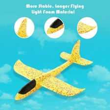 Fits For TVP EPP Foam Hand Throw Airplane Outdoor Launch Glider Plane Kids Toy B