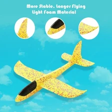 Fits For TVP EPP Foam Hand Throw Airplane Outdoor Launch Glider Plane Kids Toy B