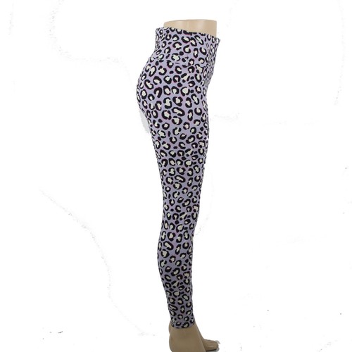 Ugg NEW $78 Saylor Sz L Purple Multi Animal Print Organic Cotton Elastane Pant - Picture 3 of 17