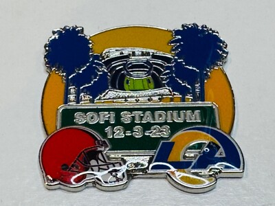 Cleveland Browns vs LA Rams Game Day Pin December 3 2023 12/3/23 Sofi Stadium
